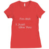 not antisocial Ladies Fitted T-Shirt