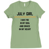 July Girl Ladies Fitted T-Shirt