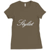 stylist rhinestone Ladies Fitted T-Shirt