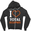 I Heart Total Eclipses Zipper Hoodie