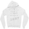 best men are born in 1957   60th birthday Zipper Hoodie