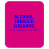 funny t shirt alcohol tobacco firearms who's bringing the chips tee Mousepad
