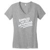 similes Women's V-Neck T-Shirt
