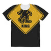big foot xing big foot crossing sasquatch All Over Women's T-shirt