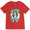 if it tastes like chicken, funny rude ideal birthday present V-Neck Tee