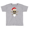 santa skull and crossbones Toddler T-shirt