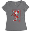 quinn of heart Women's Triblend Scoop T-shirt