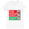 bat safety Ladies Fitted T-Shirt