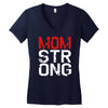 mom strong Women's V-Neck T-Shirt