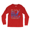 my cat and i stay in tonight Long Sleeve Shirts