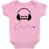 feed me beats Baby Bodysuit