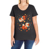 space fox Ladies Curvy T-Shirt