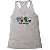 hello avengers Racerback Tank