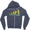 evolution of lego man Zipper Hoodie