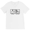 push button receive bacon t shirt funny awesome nerdy geeky humor tee V-Neck Tee