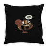zombie ardilla Throw Pillow