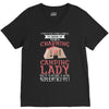 camping lady V-Neck Tee