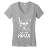 part time ninja Women's V-Neck T-Shirt