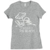 i'd rather be at the beach Ladies Fitted T-Shirt