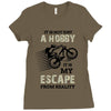 It is Not Just A Hobby It is My Escape From Reality Ladies Fitted T-Shirt