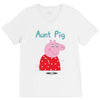 peppa pig aunt pig V-Neck Tee