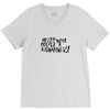 35. help!! theese peeple r kidnaping us 019 V-Neck Tee
