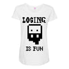 losing is fun! Maternity Scoop Neck T-shirt