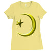 gay pride star and crescent Ladies Fitted T-Shirt
