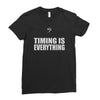 bass player timing is everything Ladies Fitted T-Shirt