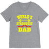 strongest dad V-Neck Tee