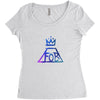 f o b Women's Triblend Scoop T-shirt