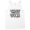 shut down slogan Tank Top