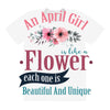 An April Girl Like AFlowers All Over Women's T-shirt