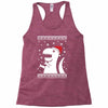 big trex santa ugly christmas Racerback Tank