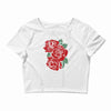 mexico with roses Crop Top