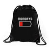 mondays suck Drawstring Bags
