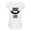 beware i bite Maternity Scoop Neck T-shirt