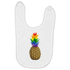rainbow pineaplle Baby Bibs