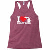 ladies i love michigan craft beer Racerback Tank