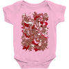 rood en wit Baby Onesie