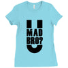 u mad bro Ladies Fitted T-Shirt