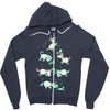 angry unicorns Zipper Hoodie