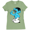 tobias smurf Ladies Fitted T-Shirt