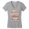 Merry Christmas To Father Of Great Awesome Women's V-Neck T-Shirt