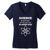 science is gods   atheism Women's V-Neck T-Shirt