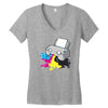 printer Women's V-Neck T-Shirt