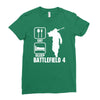 eat sleep battlefield 4, funny Ladies Fitted T-Shirt