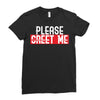 greet me Ladies Fitted T-Shirt