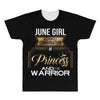 june  girl is a perfect combination of princess and warrior All Over Men's T-shirt