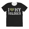 i love my soldier regular camouflage All Over Women's T-shirt